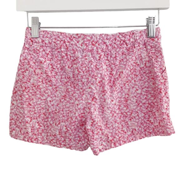 Lilly Pulitzer Mini Callahan Shorts Girls 10 Adjustable Waist Pink Fish Vintage - Picture 2 of 9